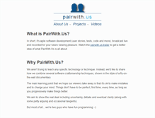 Tablet Screenshot of pairwith.us
